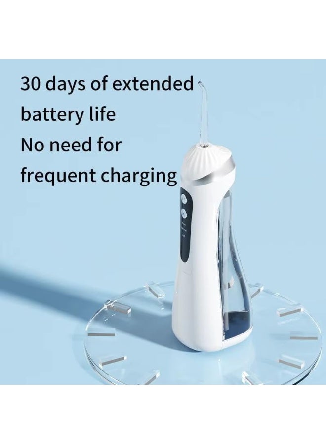 Portable water flosser, waterproof, 3 cleaning modes, easy to use, white - Image 4